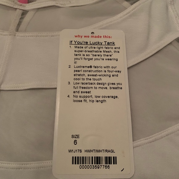 Lululemon if you’re lucky tank - Picture 4 of 5